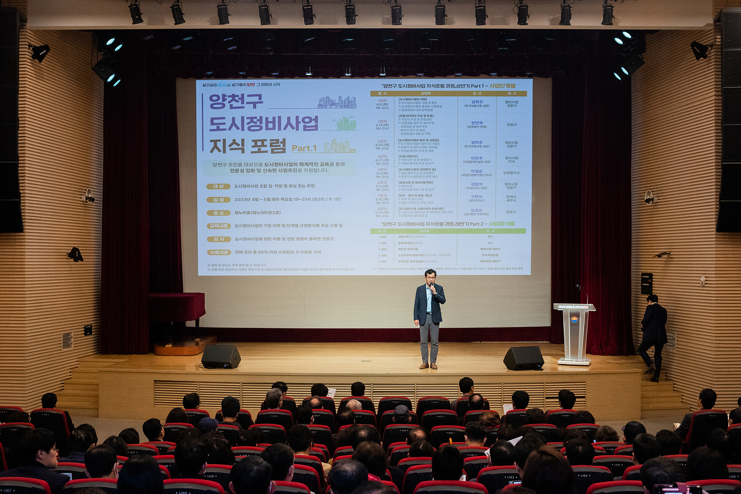 부동산 대책 핵심부터 정비사업 실무까지...양천구, 「도시정비사업 지식포럼」 개최