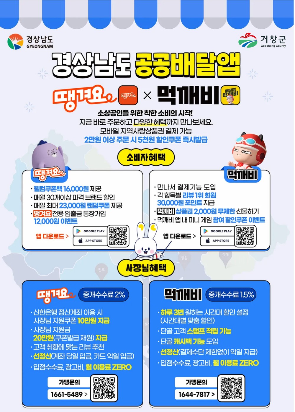 거창군, “경남형 공공배달앱 서비스 본격 운영”