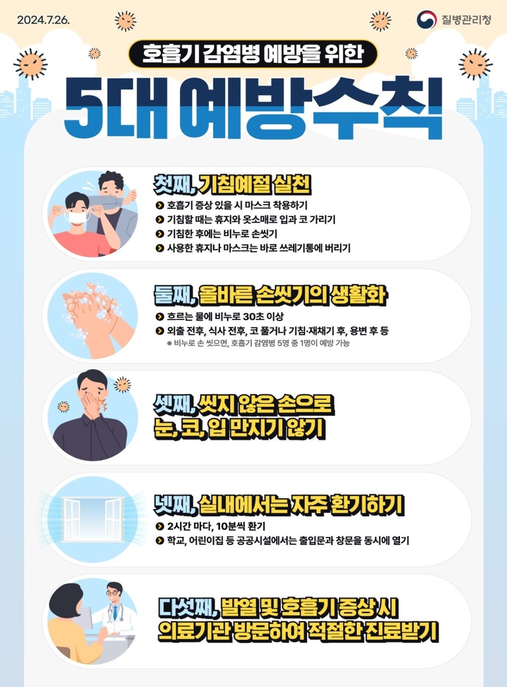 인플루엔자 유행 시작… 예방접종 꼭 받으세요!