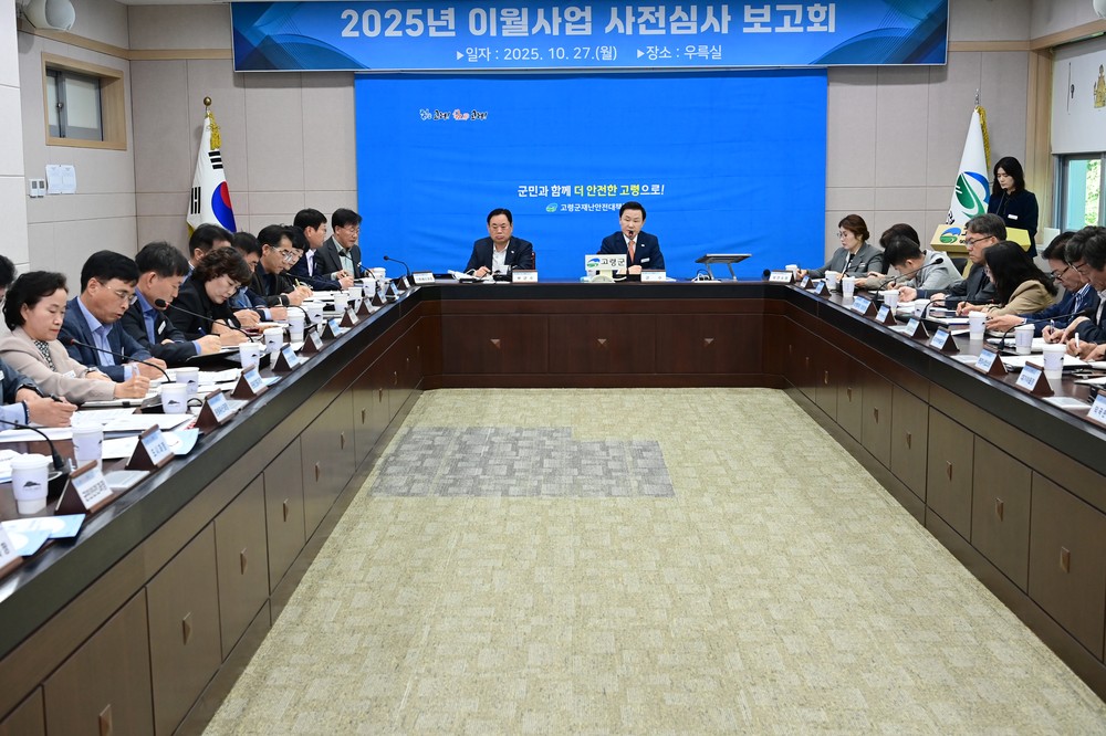 이월 최소화로 재정 내실 다진다, 2025년 첫 시행 고령군, 이월예산 사전심사 보고회 개최