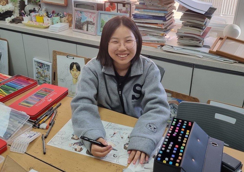 수륜중학교 학생, 제15회 독도문예대전 미술부문 입선 쾌거