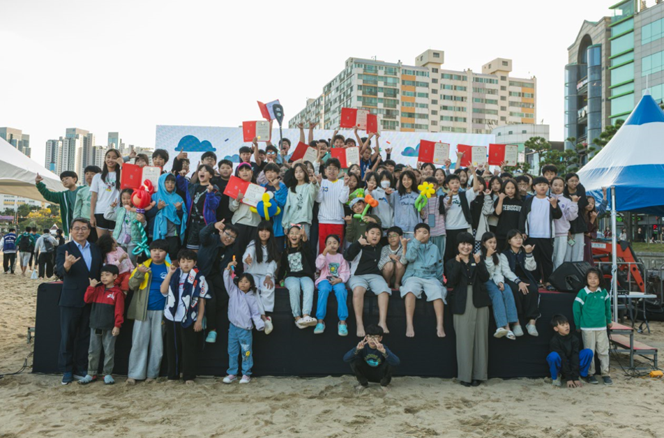 광안리 해변에서 펼처진 SUP 꿈나무들의 도전