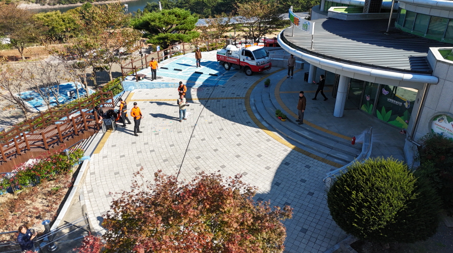 남해힐링숲타운 합동 소방훈련 실시