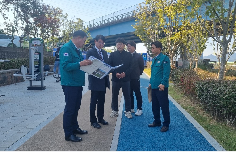 신대호 김해부시장, 공원녹지 분야 현안사업장 방문