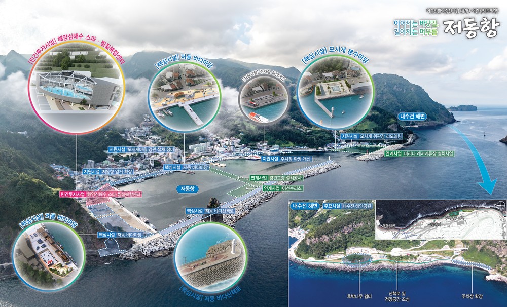 울릉 저동항 어촌신활력증진사업, 해양수산부 공모 최종 선정