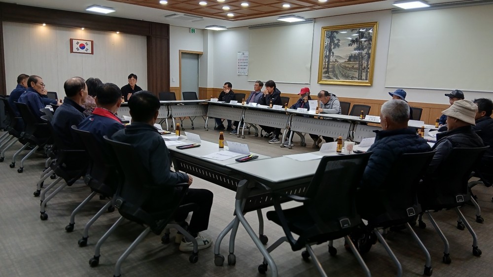 강화군 송해면, 설해 대책 트랙터 제설단 간담회 개최