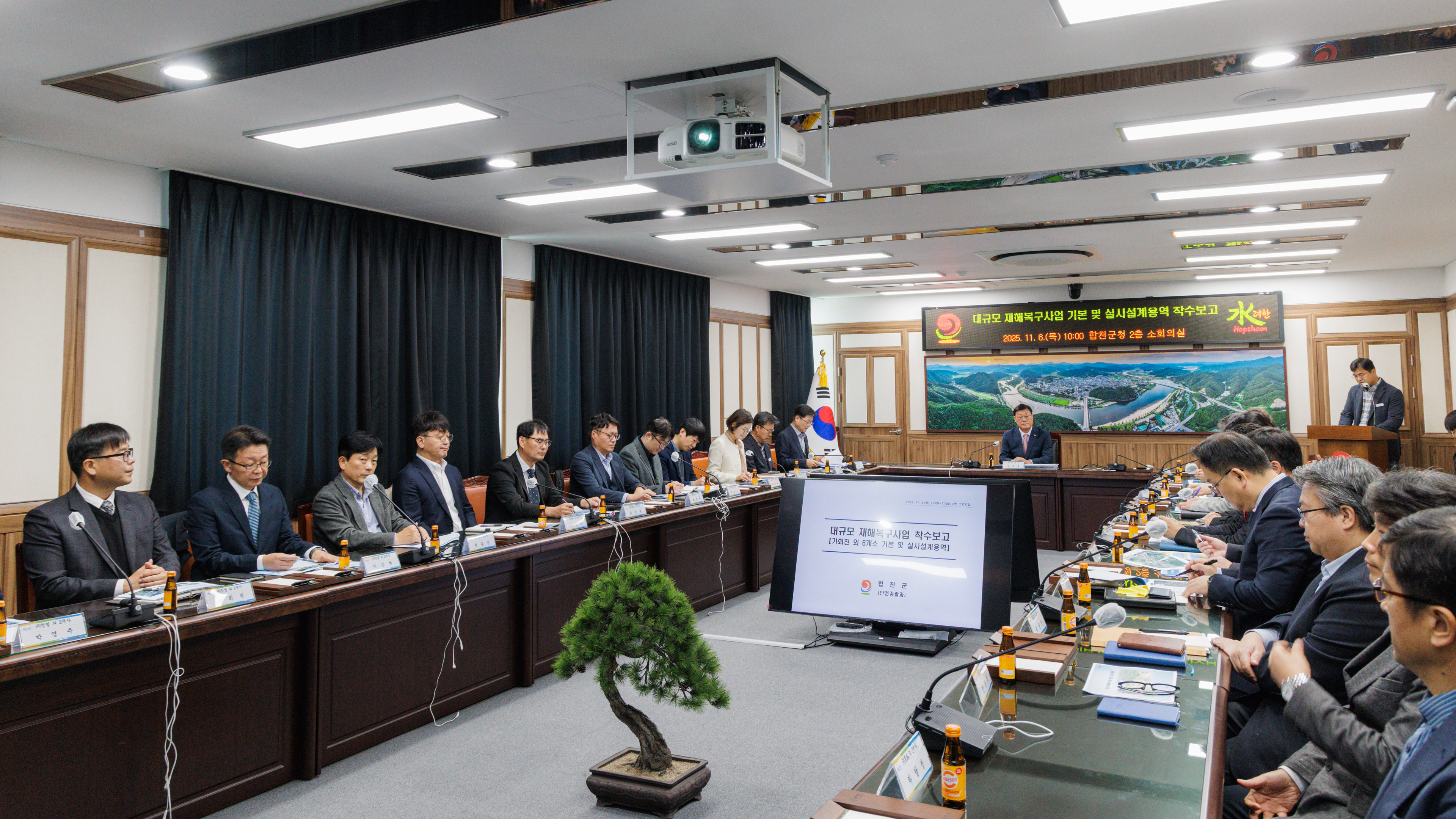 김윤철 합천군수, 대규모 재해복구사업 직접 챙겨
