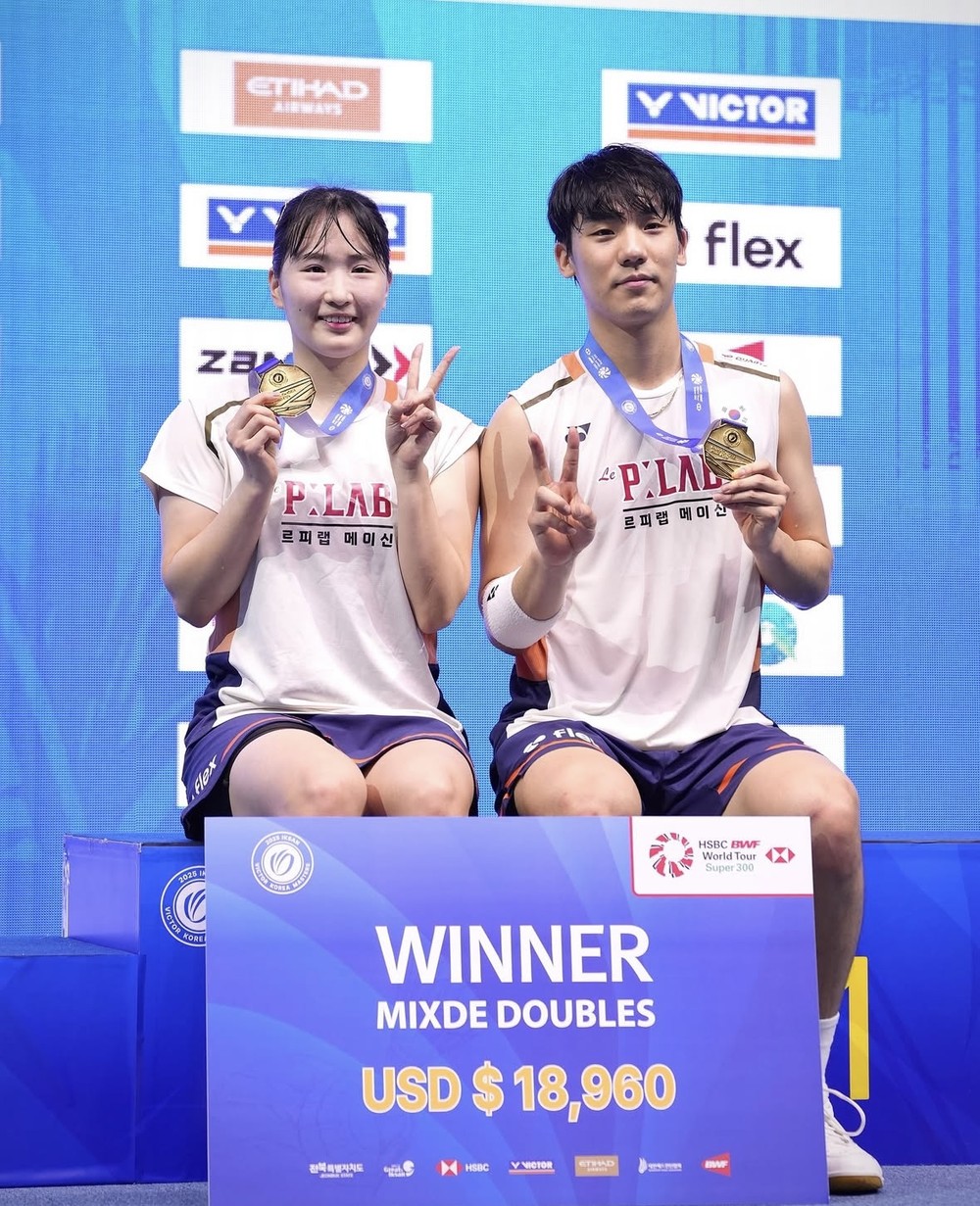 화순군청 정나은, 2025 익산 빅터코리아마스터즈 배드민턴 선수권대회 혼합복식 1위, 여자복식 3위