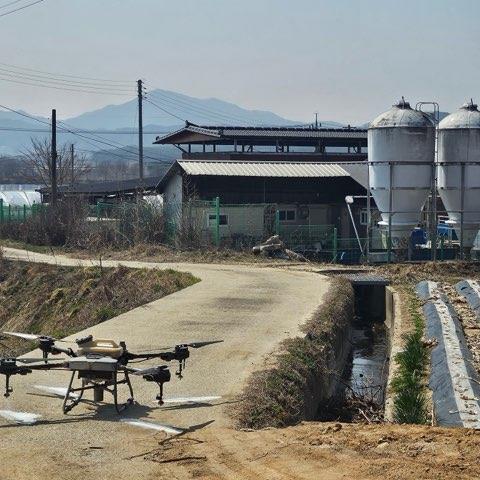 보은군, ASF 선제적 방역 위해 드론을 통한 야생동물 기피제 살포