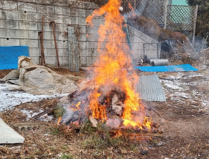 의왕시, 동절기 폐기물 불법소각 근절을 위한 특별단속 추진