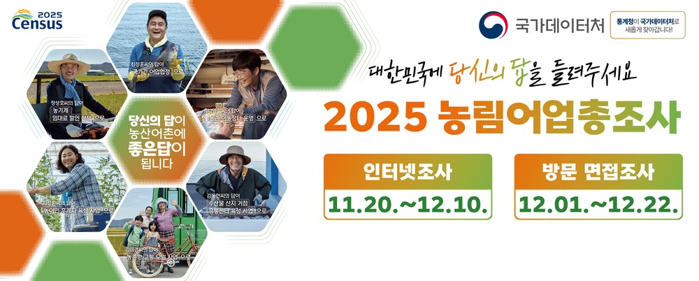 금산군, 2025 농림어업총조사 전개