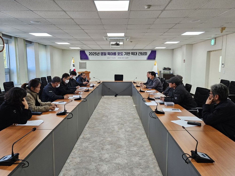 영월군, ‘2025년 영월 흑아롱 포도 기반 확대 간담회’ 개최
