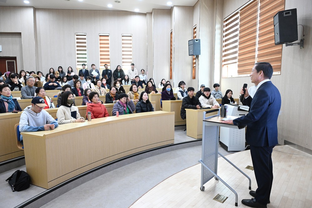 구인모 거창군수, 경남도립거창대학서 '지방소멸 위기 극복' 특강