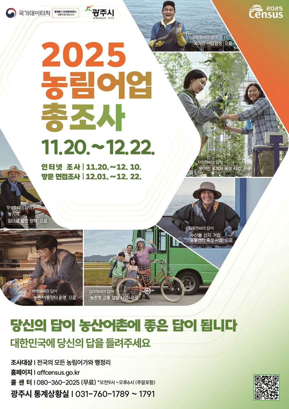 광주시, ‘2025 농림어업총조사’ 실시