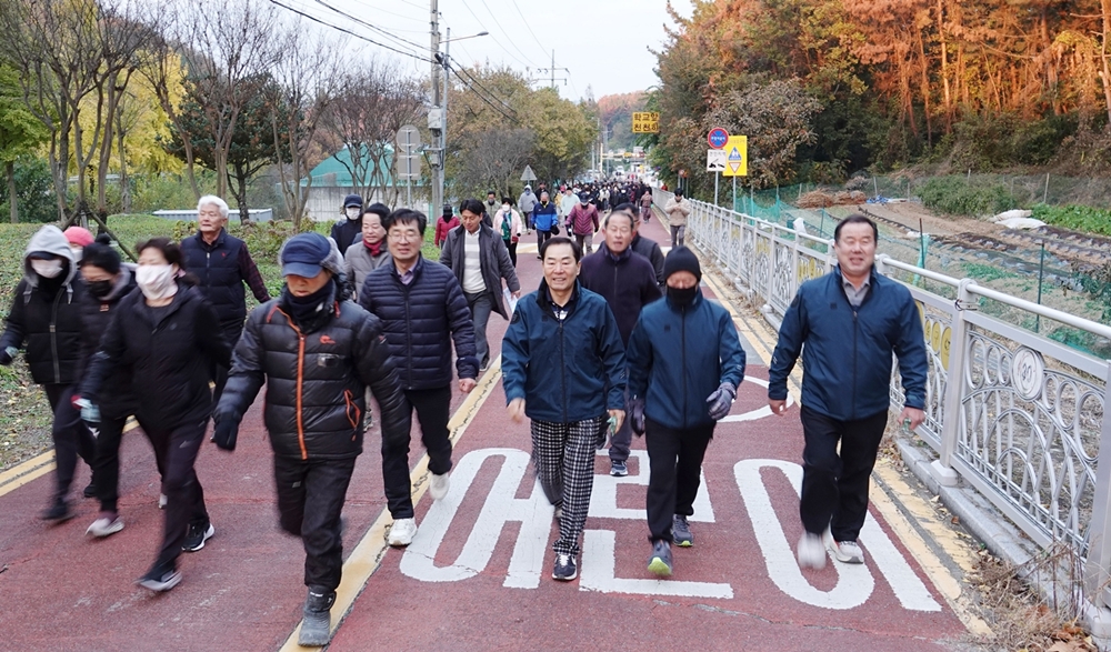 장마면, ‘가족사랑 건강걷기대회’ 개최