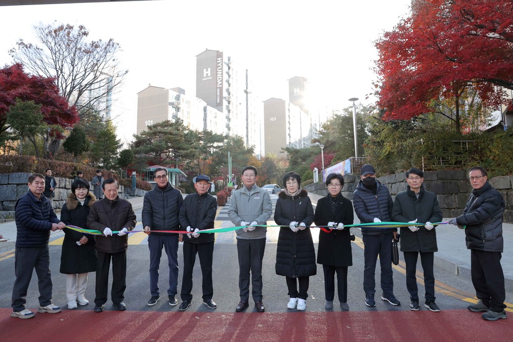 용인특례시, 교동마을 현대홈타운 진출입로 확장