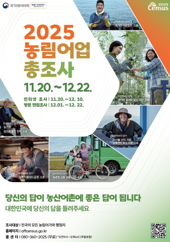 양산시, 2025 농림어업총조사 실시