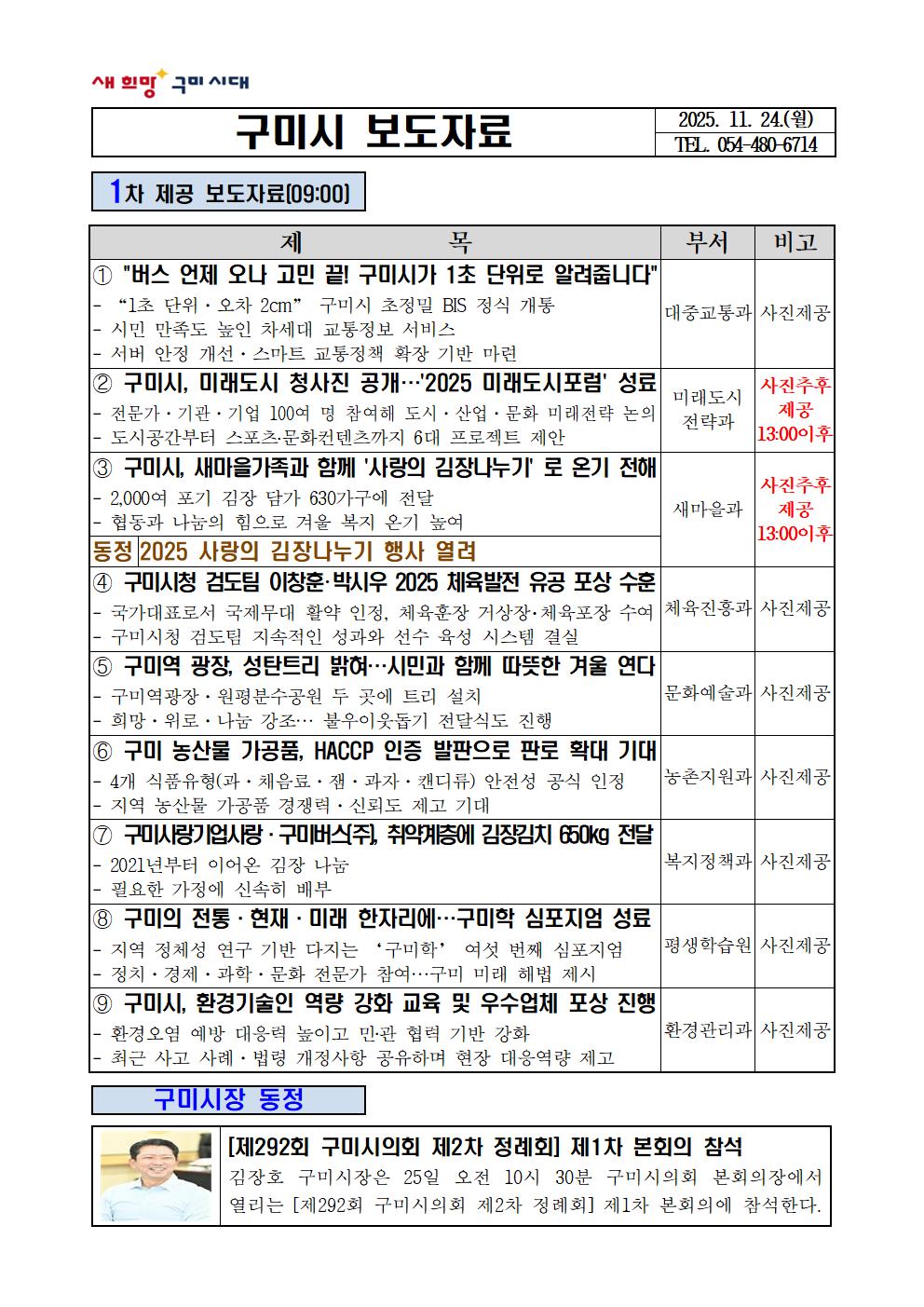 버스 언제 오나 고민 끝! 구미시가 1초 단위로 알려줍니다