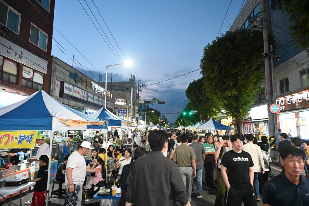 광주 남구 군분로 야시장 12만여명 방문, 소상공인 매출 증대 효과