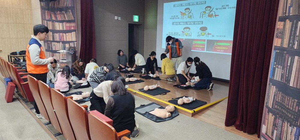 평택시, 어린이 이용시설 종사자 안전교육(CPR) 실시