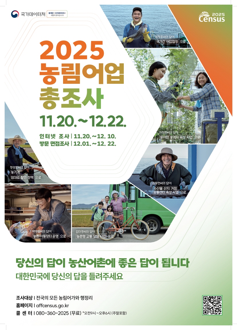 기장군, ‘2025년 농림어업총조사’본격 실시