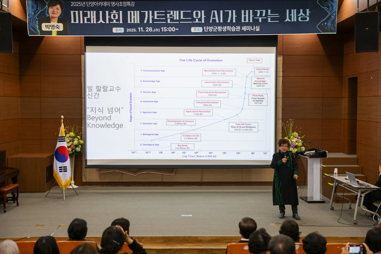 단양군, 박영숙 미래연구가 명사초청 특강 성료