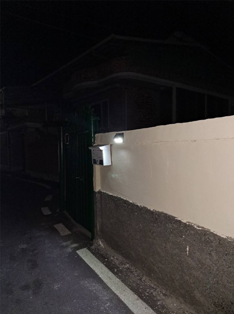 삼동면, ‘밝은 밤길 만들기’ 태양광 센서등 설치