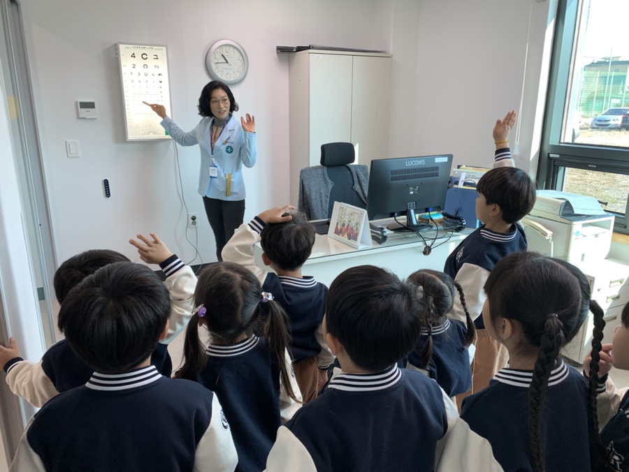 꿈나무 어린이들, 건강증진형 풍각보건지소 견학