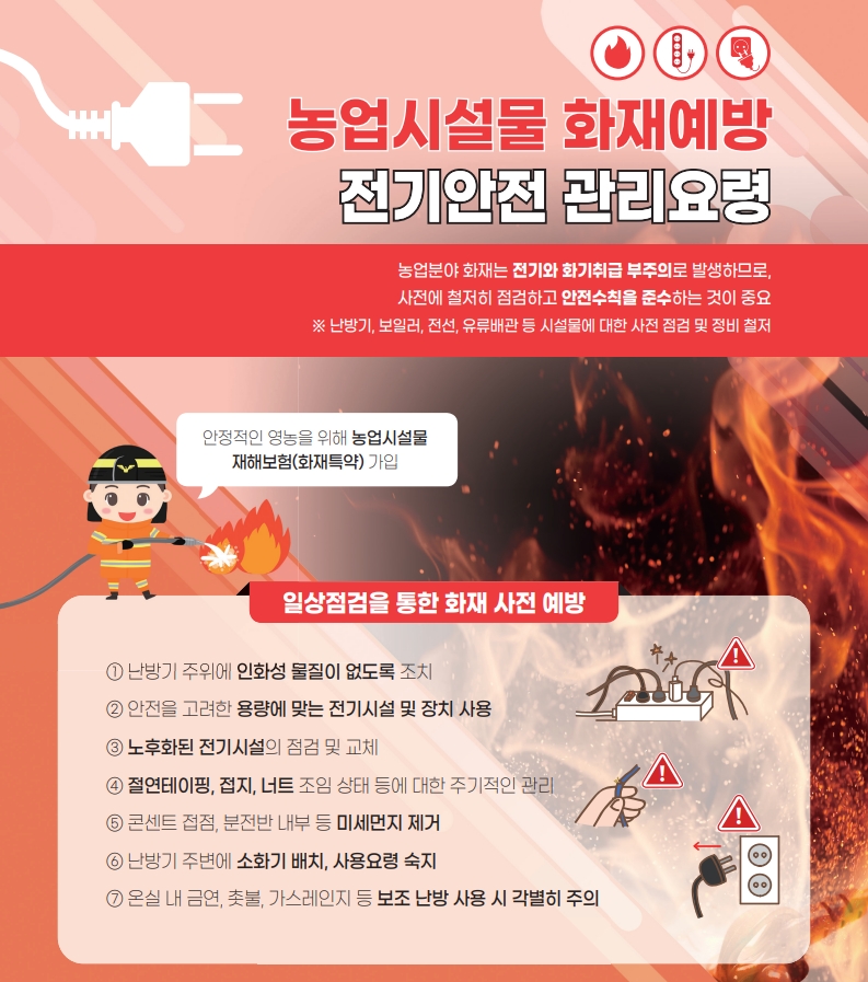 통영시, 겨울철 시설하우스 화재 예방 당부