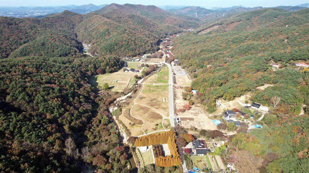 서산 보원사지 전경