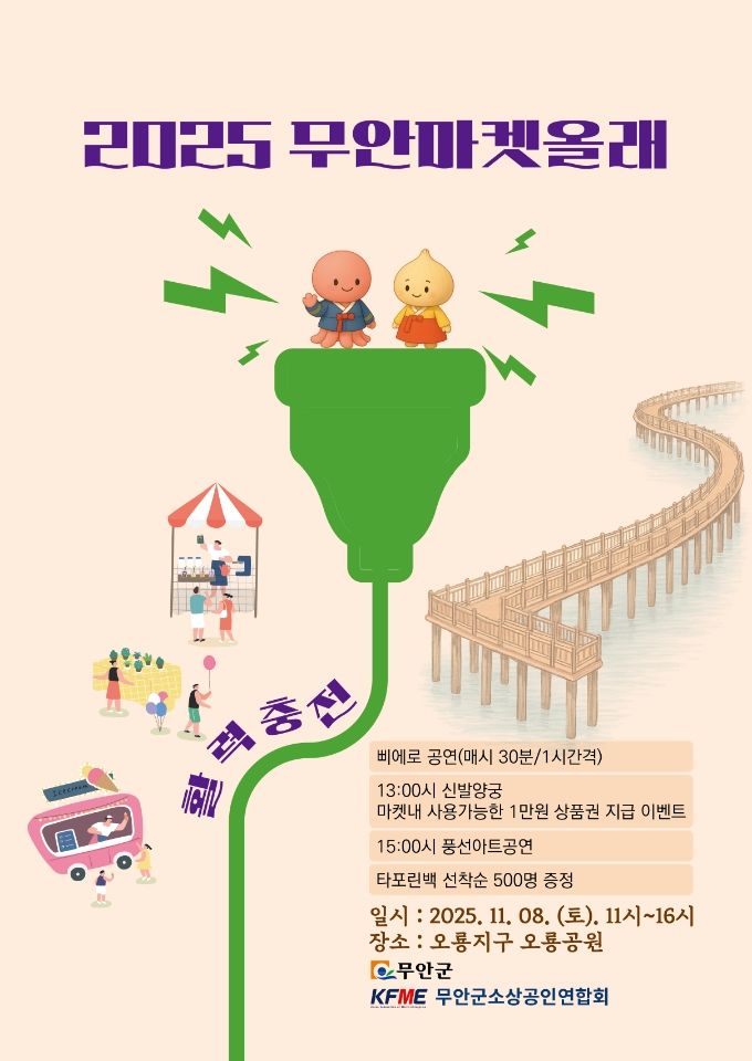 무안군, 주말엔 플리마켓으로 활력 충전! 무안 ‘마켓 올래(來)’