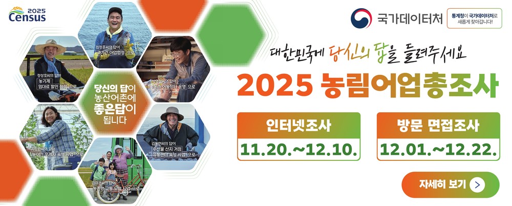 영천시, 이달 22일까지 ‘2025 농림어업총조사’ 실시