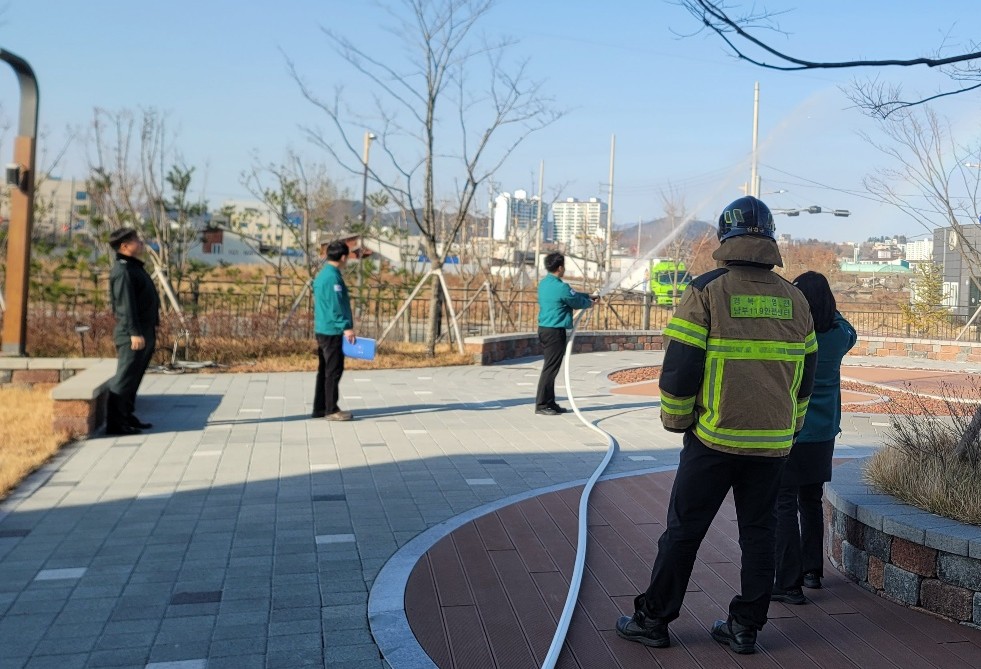 영천시 완산동 행정복지센터, 영천소방서와 합동소방훈련 실시