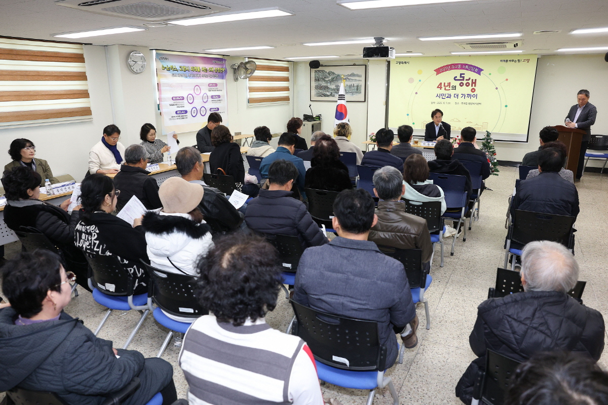 고양시, 2025 동 소통간담회 대장정 마무리
