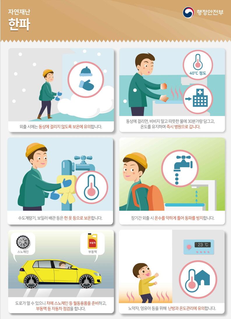공주시, 겨울철 한파 대비 한랭질환 예방 당부