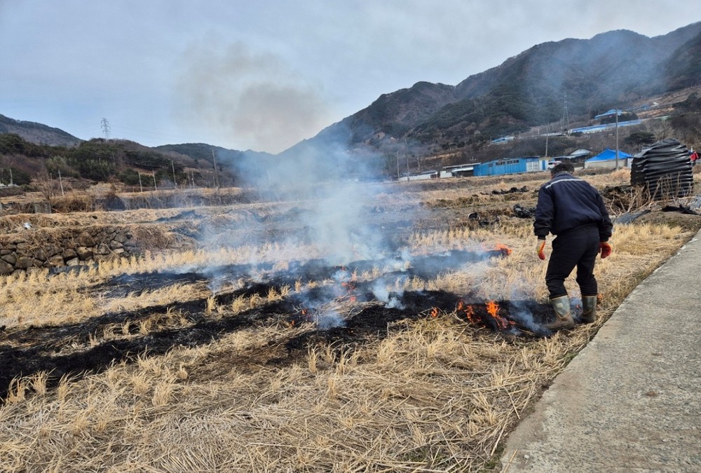 순천시, 농촌지역 불법소각 집중 단속