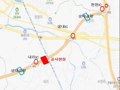 화성특례시, 인천발 KTX 공사로 비봉~매송간 도시고속도로 새벽 단시간 통행 차단