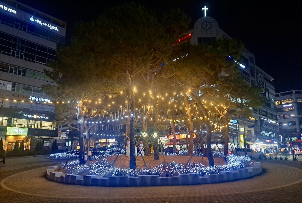 양주시, 고읍광장 연말연시 경관조명 설치