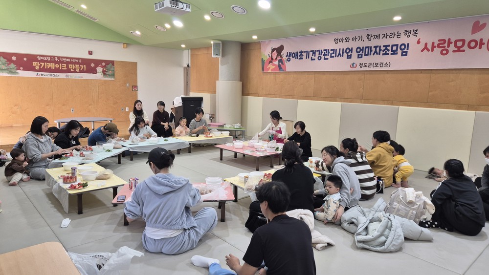 엄마와 아기가 행복한 생애초기건강관리사업 자조모임(사랑모아(母兒)) 연말 합동 프로그램으로 네트워크 강화