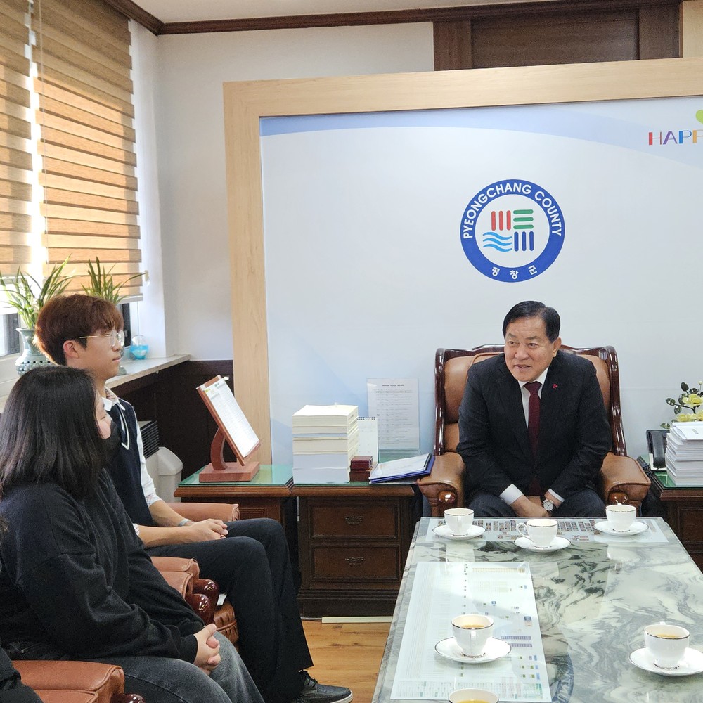 평창군청소년참여위원회(제18기), 청소년 정책 확대를 위한 정책 제안서 평창군수에게 전달