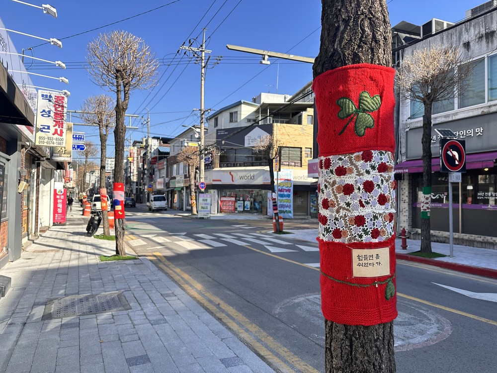 합천군, 가로수길에 스며든 연말 감성 화사한 거리 연출‘눈길’