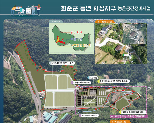 화순군, ‘동면 서성지구 농촌공간정비사업’ 추진