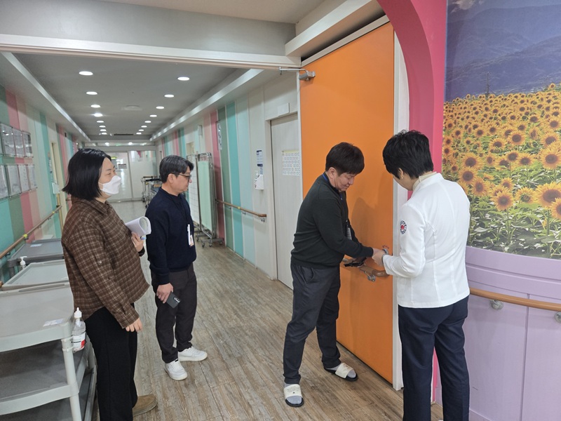 목포시, 겨울철 대비 요양병원 화재예방 합동점검