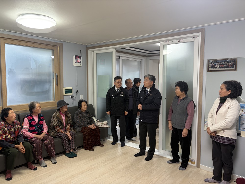 김영식 고창군부군수, 제설 전진기지·한파쉼터 등 겨울철 현장점검