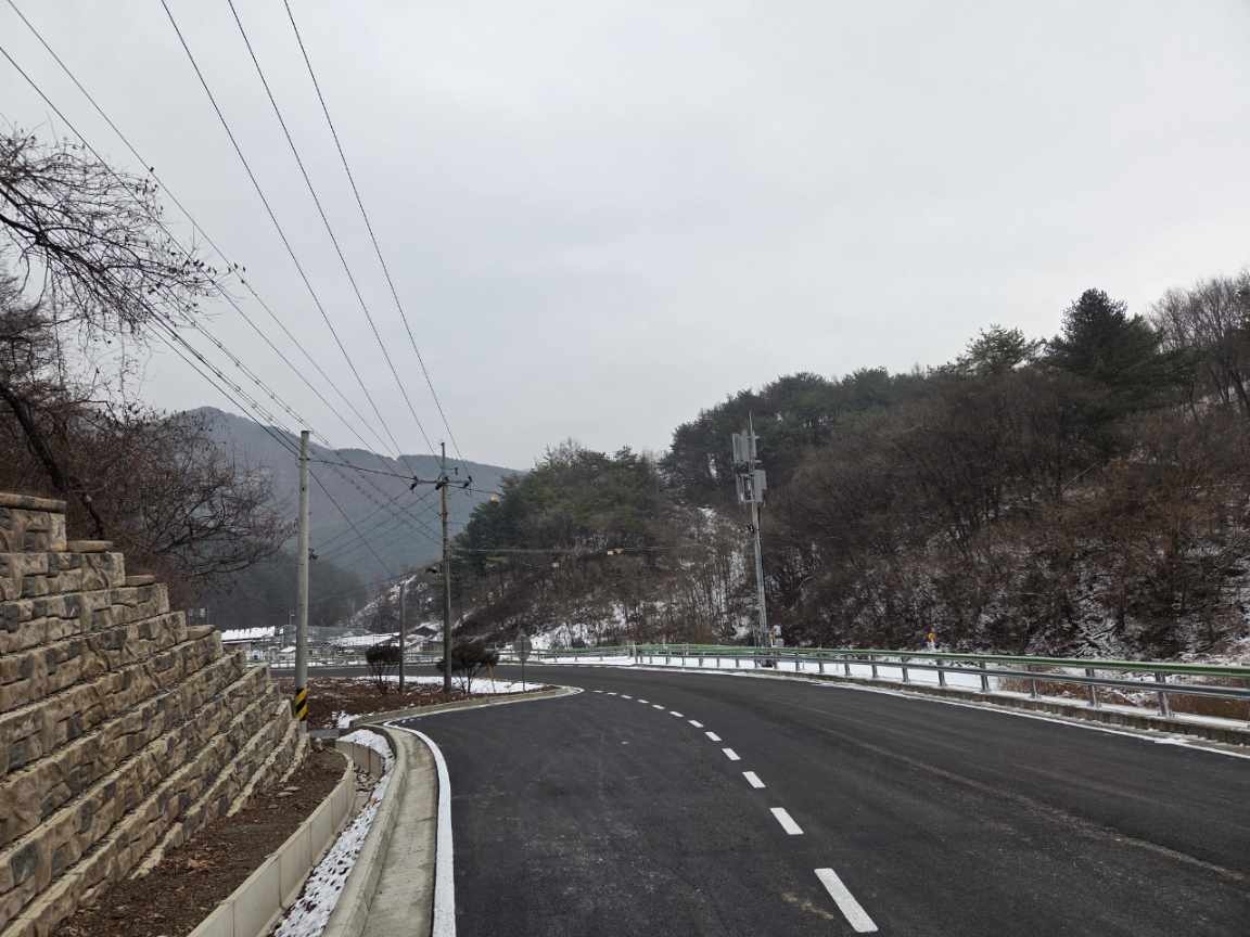 평창군, 미탄면 회동리 도로 확장·포장 공사 준공