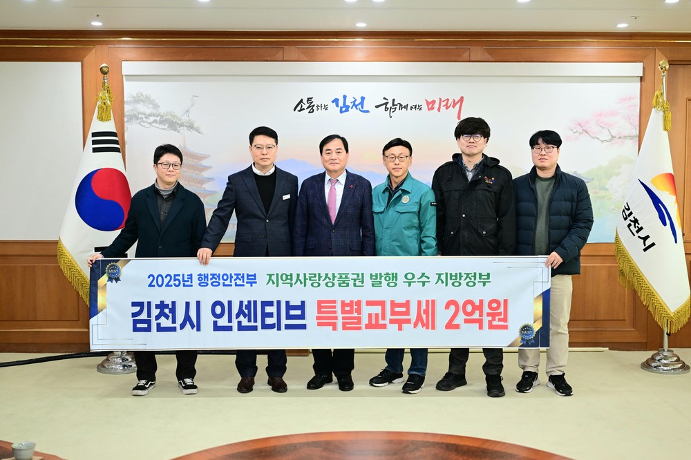 김천시, ‘지역화폐 발행’ 잘했다! 행안부 특별교부세 2억 원 확보