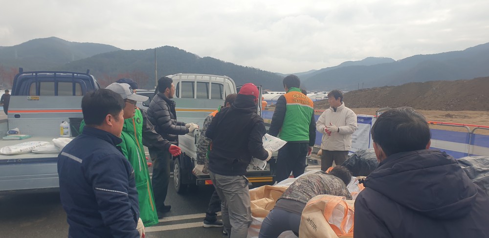 운수면 자율방재단, 겨울철 제설 대비 본격 준비 돌입