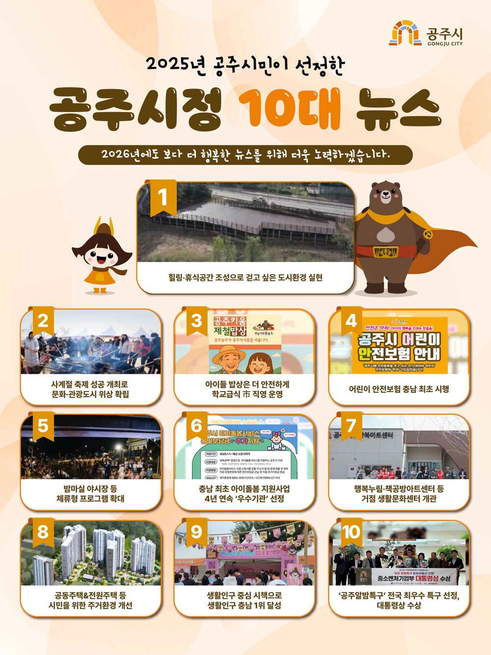 공주시, 시민이 뽑은 2025년을 빛낸 10대 뉴스 선정