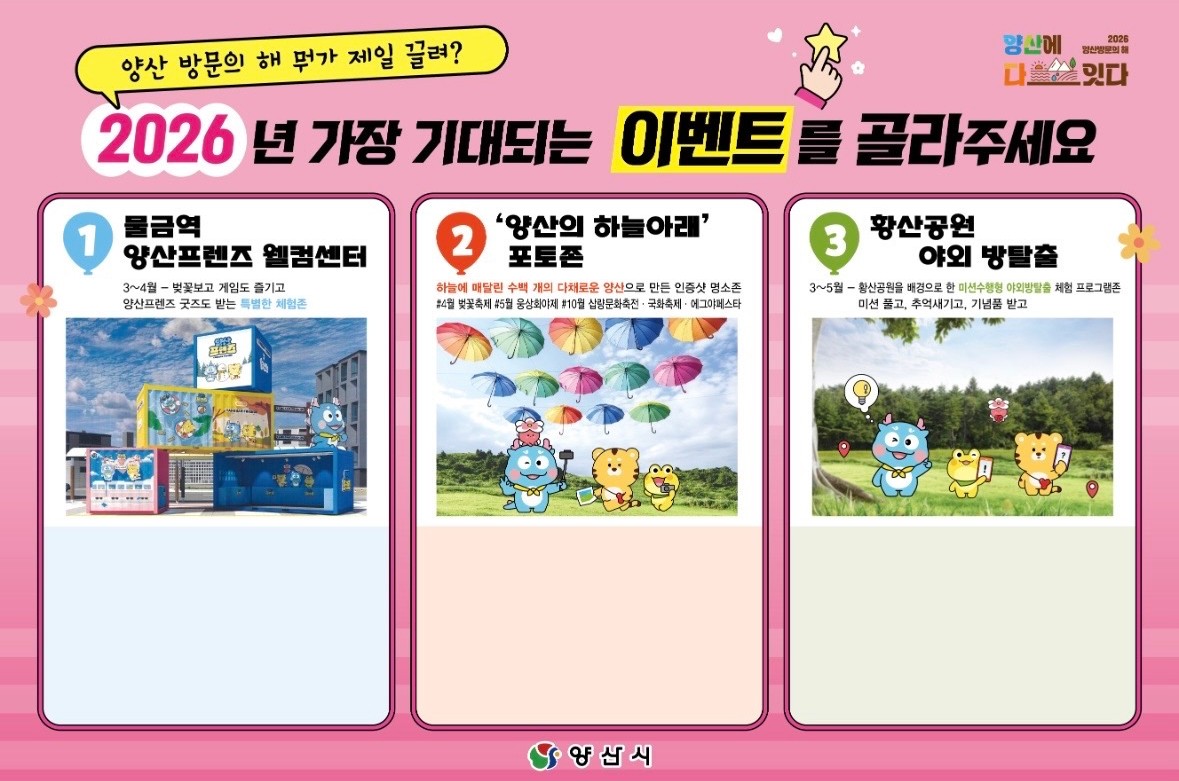 시민참여로 미리 만나는 ‘2026 양산방문의 해’