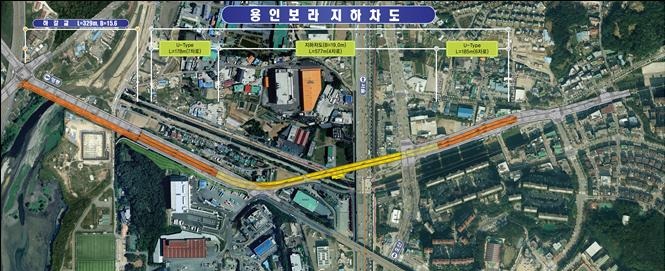 용인특례시 기흥구 하갈동‧보라동 일대 지방도315호선 지하차도 공사 2027년 6월까지 연장